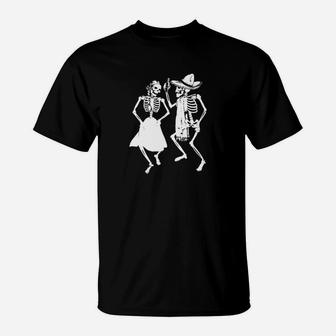 Dancing Skeletons Skulls T-Shirt - Thegiftio UK