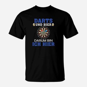 Darts und Bier Lustiges T-Shirt für Dartspieler und Bierliebhaber - Seseable