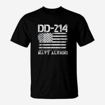 Dd214 Navy Alumni Distressed Vintage T-Shirt | Crazezy