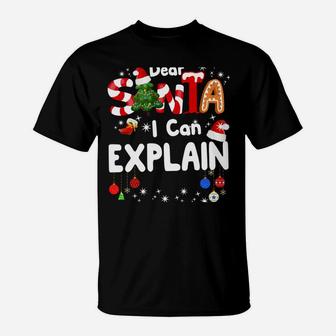 Dear Santa I Can Explain Funny Christmas Gifts Boys Kids T-Shirt | Crazezy UK