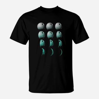 Death Star Thats No Moon Phases Graphic T-Shirt | Crazezy