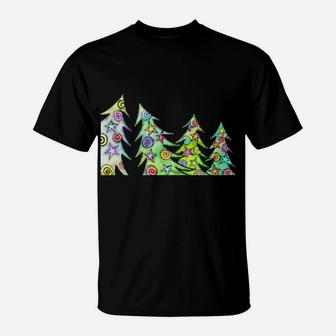 Decorated Xmas Trees T-Shirt - Monsterry UK