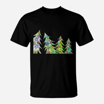 Decorated Xmas Trees T-Shirt - Monsterry UK