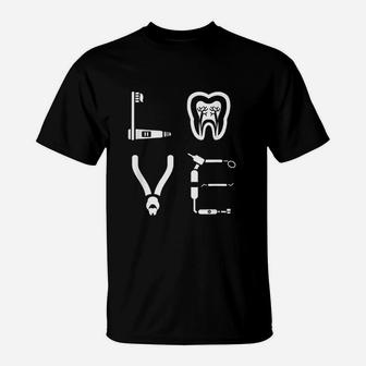 Dental Hygienist Gifts Dentist Gifts Dental Hygienist Love T-Shirt - Thegiftio UK