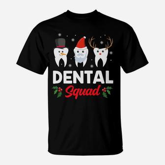 Dental Squad Clothing Holiday Gift Funny Christmas Dentist T-Shirt | Crazezy CA