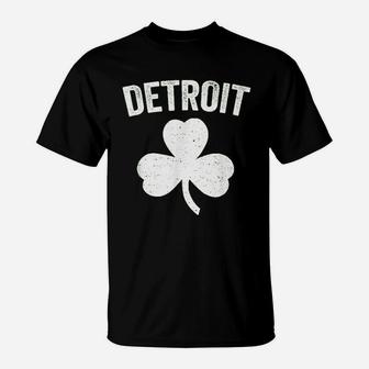 Detroit Irish Shamrock St Patricks Day T-Shirt - Thegiftio UK