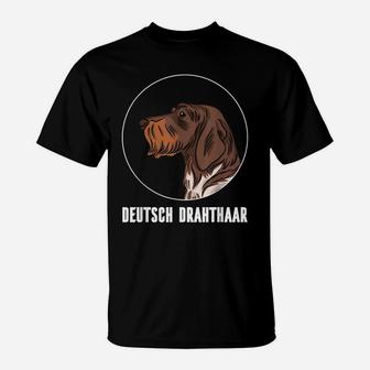 Deutsch Drahthaar Pointer Hunting Dog Longhaired Hound T-Shirt | Crazezy DE