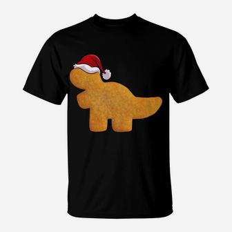 Dino T-Rex Chicken Nugget | Funny Tyrannosaurus Christmas Sweatshirt T-Shirt | Crazezy UK