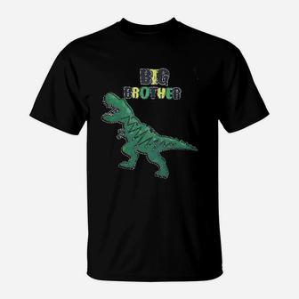 Dinosaur Big Brother Announcement Sibling Outfits T-Shirt | Crazezy AU