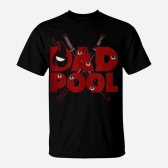 Distressed Dad Superhero Pool Parody Birthday T-Shirt - Monsterry DE