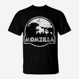 Distressed Funny Mother's Day Gift Momzilla Birthday For Mom T-Shirt | Crazezy
