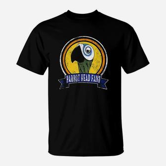 Distressed Jimmy Parrot Head Fans Designs T-Shirt | Crazezy
