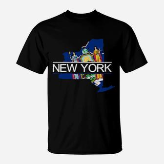 Distressed New York T-Shirt - Monsterry