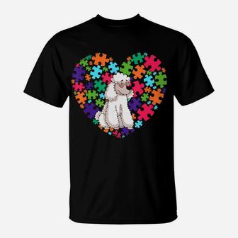 Dog Dad Dog Mom Gifts Autism Awareness Poodle T-Shirt - Monsterry