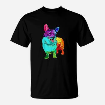 Dog Lover Gifts Welsh Corgi For Colorful Corgi T-Shirt | Crazezy UK
