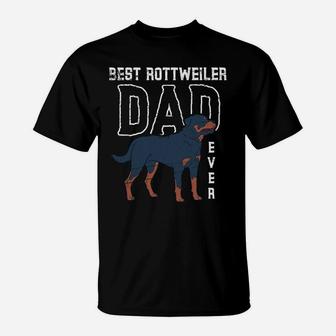Dog Lover Rottie Dad Fathers Day Pet Animal Dad Rottweiler T-Shirt | Crazezy AU