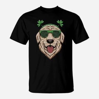 Dog Saint Patrick Day Labrador Retriever Eyeglasses St Patty T-Shirt - Monsterry UK