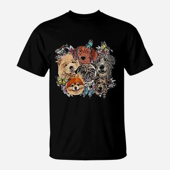 Dog Selfie Animal Pet Dog Lover T-Shirt | Crazezy