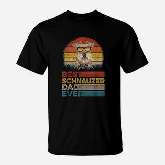 Dog Vintage Best Schnauzer Dad Ever T-Shirt | Crazezy AU