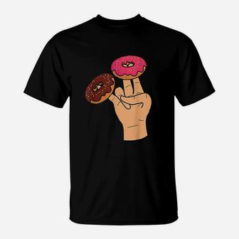Donut And Hand T-Shirt | Crazezy
