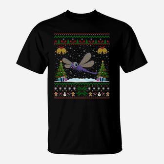 Dragonfly Bird Lover Xmas Gift Ugly Dragonfly Christmas Sweatshirt T-Shirt | Crazezy AU