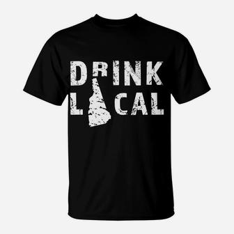 Drink Local New Hampshire Craft Beer Nh Brewers & Breweries T-Shirt | Crazezy