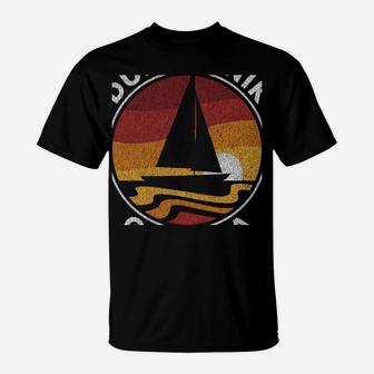 Dubrovnik Croatia Vintage Sailboat 70S Retro Sunset Sweatshirt T-Shirt | Crazezy