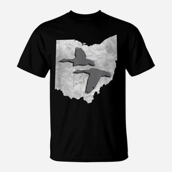 Duck Hunting Ohio Designed For Men & Women Hunters T-Shirt | Crazezy AU