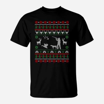 Duck Hunting Ugly Christmas Sweatshirt Hunter Christmas Gift T-Shirt | Crazezy
