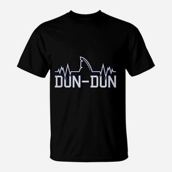 Dun Dun Great White Shark Pun Funny Parody T-Shirt | Crazezy AU