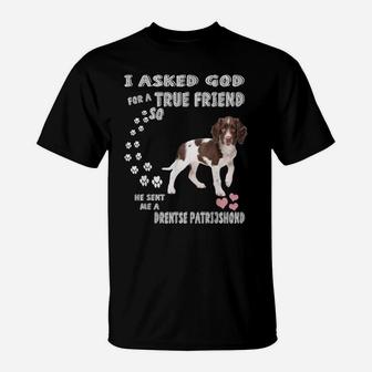 Dutch Partridge Dog Mom Dad Print, Cute Drentse Patrijshond T-Shirt | Crazezy AU