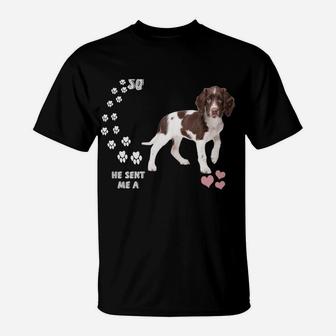 Dutch Partridge Dog Mom Dad Print, Cute Drentse Patrijshond T-Shirt | Crazezy DE