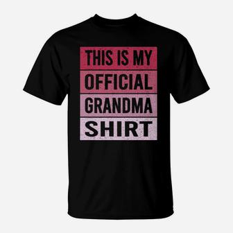 Dy This Is My Official Grandma Pregnancy Annoucement T-Shirt - Monsterry AU