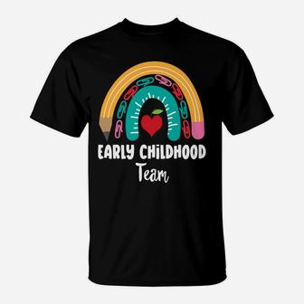 Early Childhood Team, Funny Boho Rainbow For Teachers T-Shirt | Crazezy DE