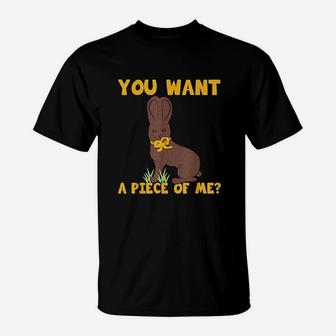 Easter Funny Teens Sayings Chocolate Bunny Meme T-Shirt | Crazezy
