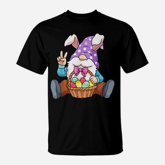 Easter Gnome Shirt Egg Hunting Women Spring Gnomes T-Shirt | Crazezy CA