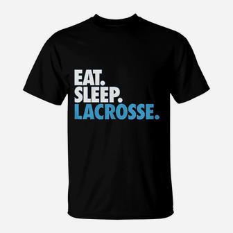 Eat Sleep Lacrosse Youth T-Shirt | Crazezy