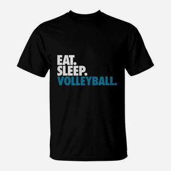 Eat Sleep Volleybal T-Shirt | Crazezy DE