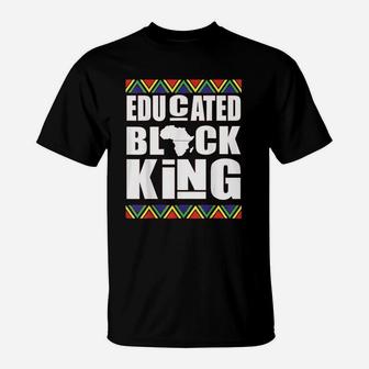 Educated Black King Black History Month T-Shirt - Thegiftio UK