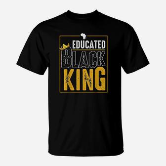 Educated Black King Dashiki African Heritage Graduation T-Shirt | Crazezy UK