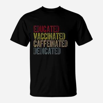 Educated Dedicated Nurses T-Shirt | Crazezy