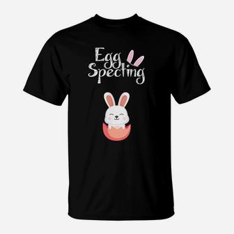 Eggspecting Pregnancy Announcement Easter T-Shirt - Thegiftio UK