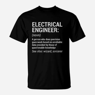 Electrical Engineer Definition Funny Engineering T-Shirt | Crazezy