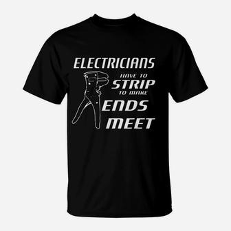 Electricians Strip T-Shirt | Crazezy