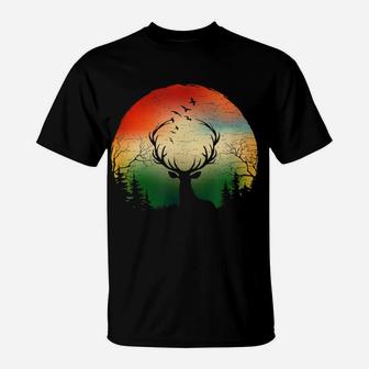 Elks Wapiti In The Woods, Mountains Wild Hunting Camping T-Shirt | Crazezy DE