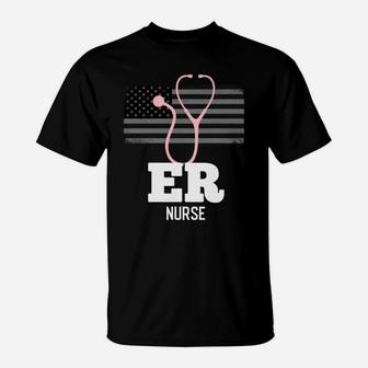 Emergency Room Registered Nurse Hospital Rn Staff Hoodie T-Shirt | Crazezy AU