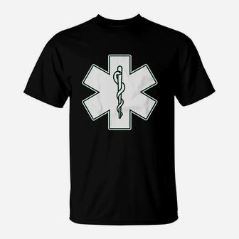 Ems Sign Emt Emergency Medical Technician Fitted T-Shirt | Crazezy