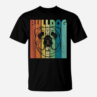 English Bulldog Mom Sunset Dog English Bulldog Dad T-Shirt | Crazezy UK