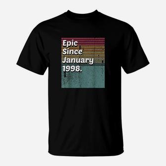 Epic Since January 1998 Vintage 23Rd Birthday T-Shirt | Crazezy CA