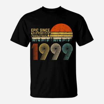 Epic Since January 1999 21St Birthday Gift 21 Years Old T-Shirt | Crazezy